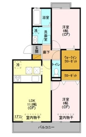 グリーンヒルズの物件間取画像